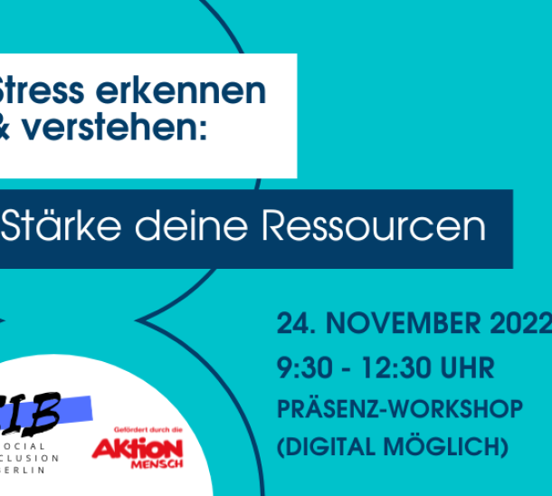 Workshop: Stärke deine Ressourcen - Stress erkennen und verstehen SIB