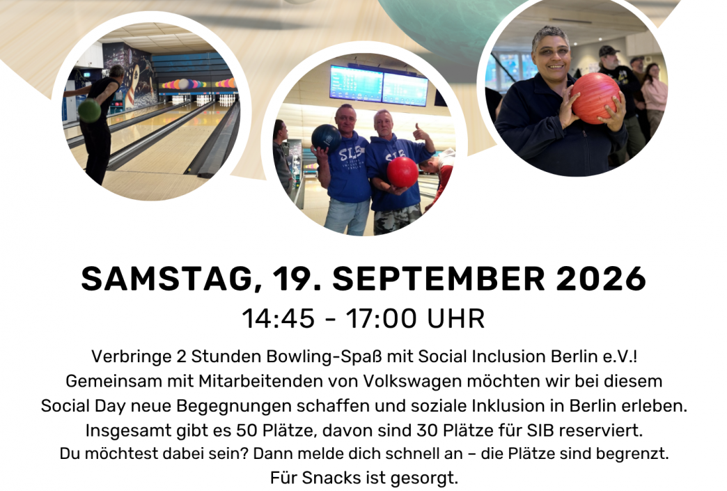 SIB Flyer Social Days Bowling September 2026 BowlHouse Berlin