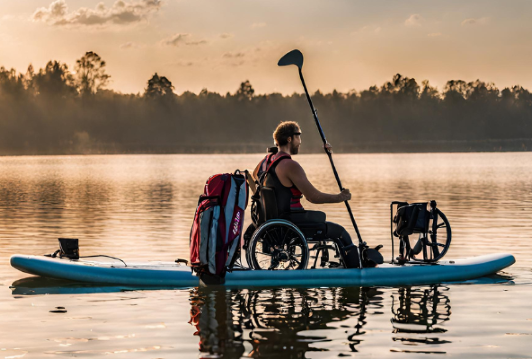 Beispiel Bild von inklusives SUP mit Rollstuhl